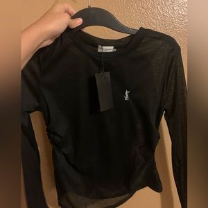 YSL sheer black shirt (size large- fits like a small)